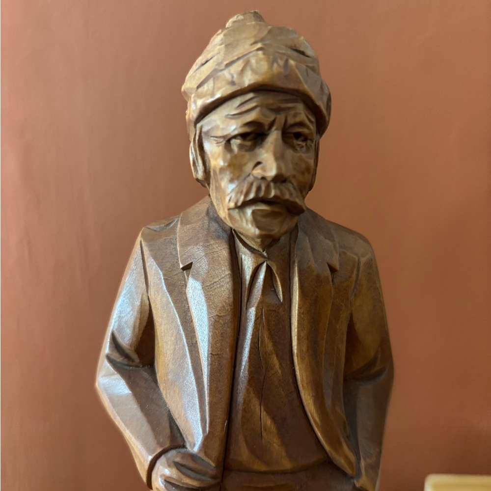 Brown Sculptural Decor Accent with Antique Finish